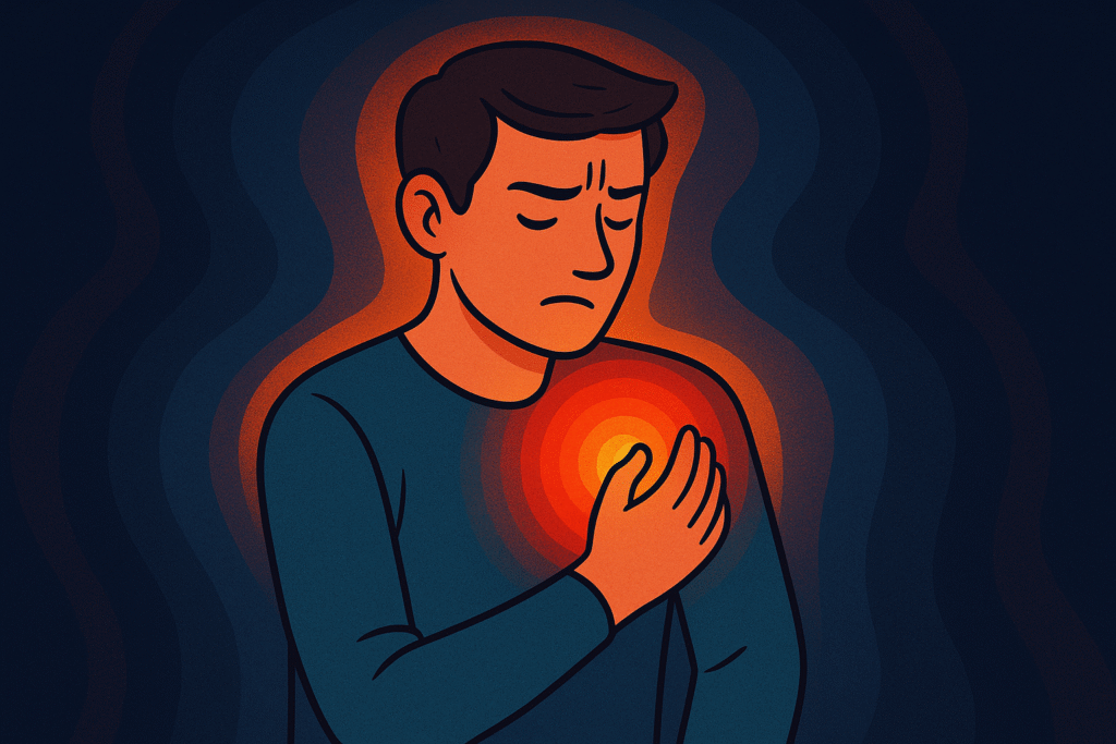 douleur visible à l’œil nu